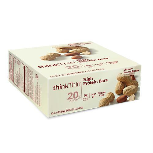 Think Products Think Thin Bar Chunky Peanut Butter - Gluten Free