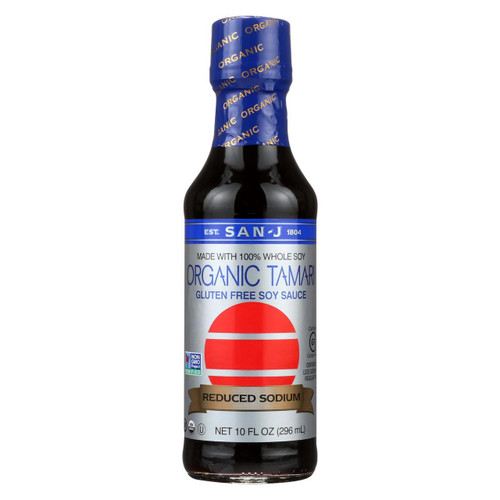San - J Tamari Soy Sauce - Organic - Case Of 6 - 10 Fl Oz. - 0185678