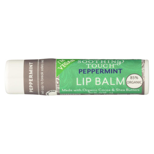Soothing Touch Lip Balm - Peppermint - Case Of 12 - .25 Oz