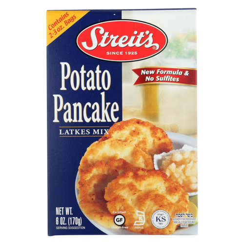 Streit's Pancake Mix - Potato - Case Of 12 - 6 Oz.