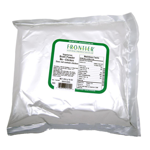 Frontier Herb Broth Powder - Chicken Flavored - Bulk - 1 Lb