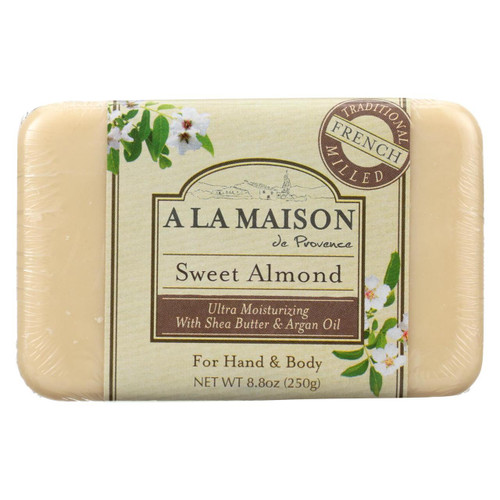 A La Maison - Bar Soap - Sweet Almond - 8.8 Oz