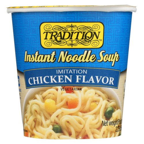 Tradition Foods Instant Noodle Soup - Chicken - Case Of 12 - 2.29 Oz.