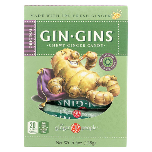 Ginger People Gin Gins Chewy Ginger Candy - 4.5 Oz - Case Of 12