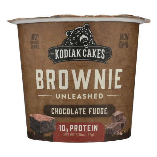 Kodiak Cakes - Brownie In Cup Chocolate Fudge - Case Of 12-2.36 Oz