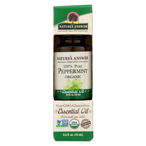 Natures Answer Essential Oil - Organic - Peppermint - .5 Oz