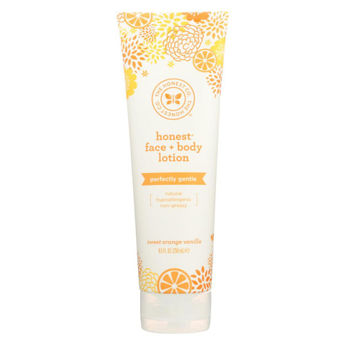 The Honest Company Face And Body Nourishing Lotion - Sweet Orange Vanilla - 8.5 Fl Oz.