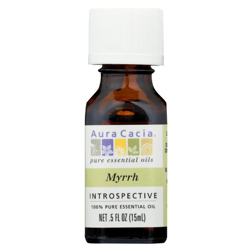 Aura Cacia Pure Essential Oil Myrrh - 0.5 Fl Oz