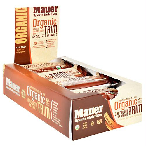 Mauer Sports Nutrition Organic Trim Bar Chocolate Brownie - Gluten Free