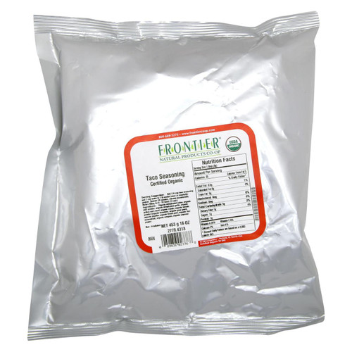 Frontier Herb Taco Seasoning - Organic - Bulk - 1 Lb