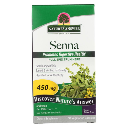 Nature's Answer Senna Leaf - 90 Capsules