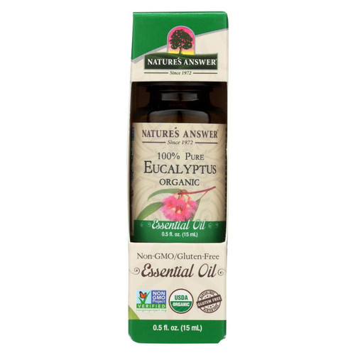 Natures Answer Essential Oil - Organic - Eucalyptus - .5 Oz