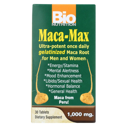 Bio Nutrition - Maca-max - 1000 Mg - 30 Tablets
