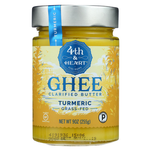 4th & Heart - Ghee - Turmeric Grass Fed - Case Of 6 - 9 Oz.