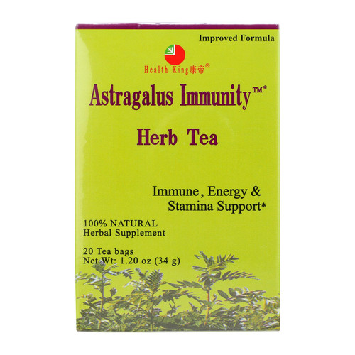 Health King Astragalus Immunity Herb Tea - 20 Tea Bags