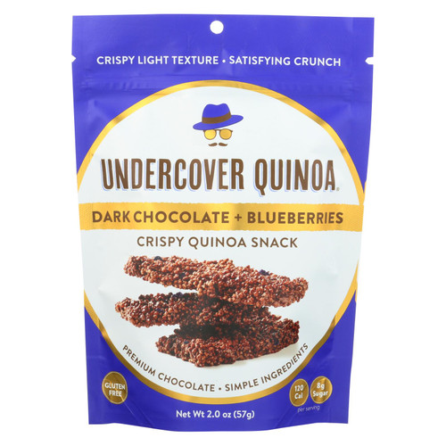 Undercover Quinoa - Crispy Quinoa Dk Ch Blbry - Case Of 12 - 2 Oz