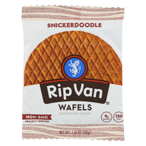 Rip Vanilla Wafels - Wafel Snickerdoodle Singl - Case Of 12 - 1.16 Oz