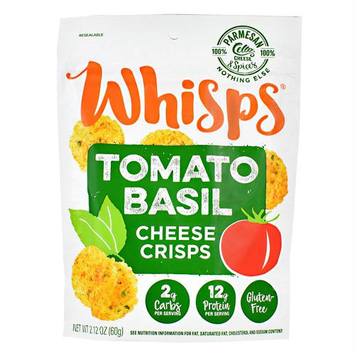 Schuman Cheese Whisps Cheese Crisps Tomato Basil - Gluten Free