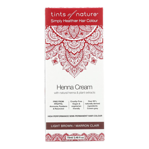 Tints Of Nature - Henna Cream Light Brown - 2.46 Fz