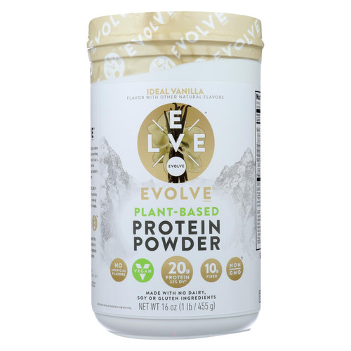 Evolve Real Plant-powered Ideal Vanilla Protein Powder  - 1 Each - 16 Oz