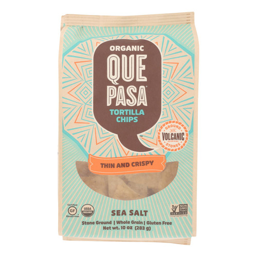 Que Pasa - Tort Chip Thin Sea Salt - Case Of 12 - 10 Oz