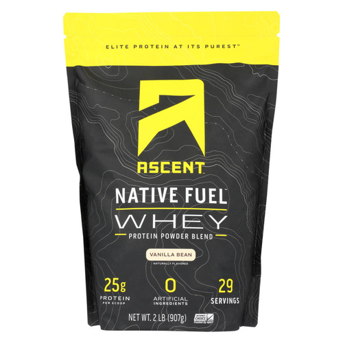 Ascent Native Fuel Vanilla Bean Whey Protein Powder Blend, Vanilla Bean - 1 Each - 2 Lb