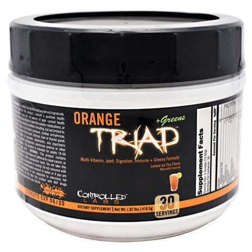 Controlled Labs Orange Triad + Greens Lemon Ice Tea