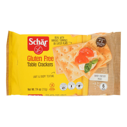 Schär Gluten Free Table Crackers - Case Of 5 - 7.4 Oz