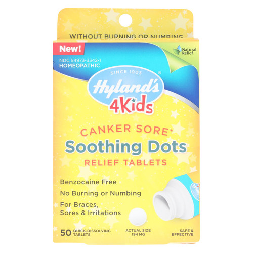 Hylands Homeopathic - 4kids Cnker Sore Relief - 1 Each - 50 Tab