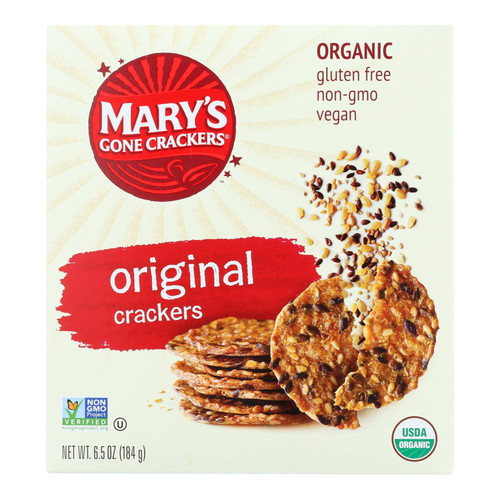 Mary's Gone Original Crackers  - Case Of 6 - 6.5 Oz
