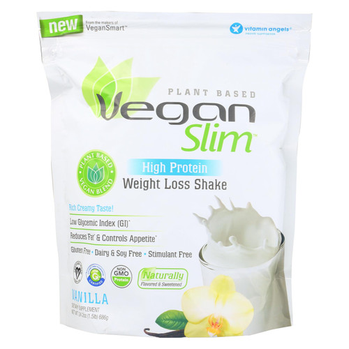 Veganslim Vanilla High Protein Weight Loss Shake Dietary Supplement  - 1 Each - 24.2 Oz