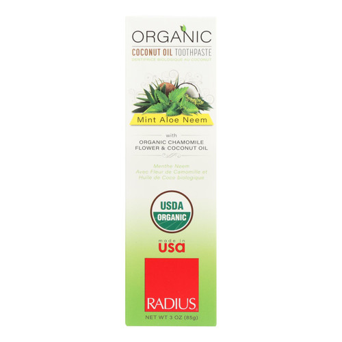 Radius Whitening Mint Aloe Neem Toothpaste  - 1 Each - 3 Oz