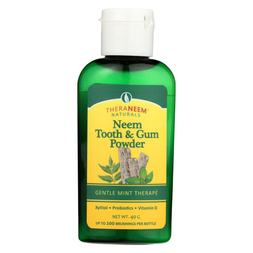 Theraneem Naturals Gentle Mint Therape Neem Tooth & Gum Powder  - 1 Each - 40 Grm