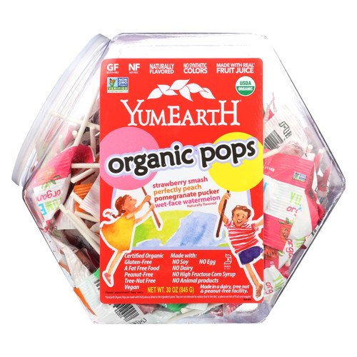 Yumearth Counter Top Assorted Fruit Lollipops Bin  - 1 Each - 30 Oz