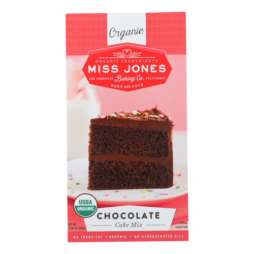 Miss Jones Organic Chocolate Cake Mix  - Case Of 6 - 15.87 Oz