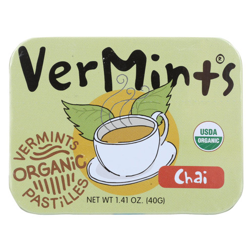 Vermints Pastilles - All Natural - Chai - 1.41 Oz - Case Of 6