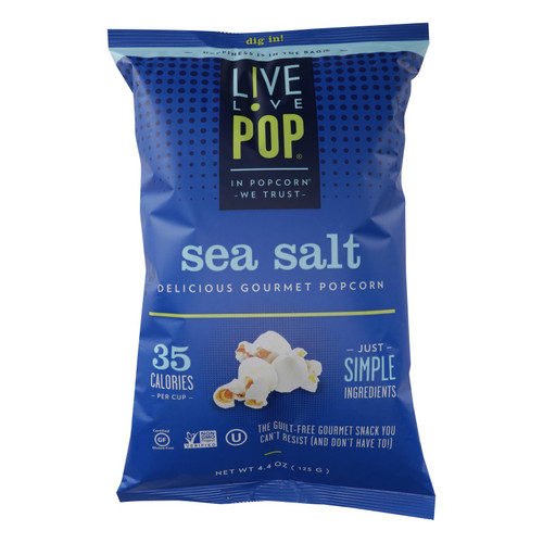 Live Love Pop Delicious Gourmet Popcorn - Case Of 12 - 4.4 Oz - 2096964