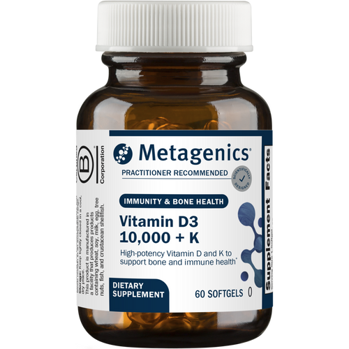 Vitamin D3 10,000 + K by Metagenics 60 softgels