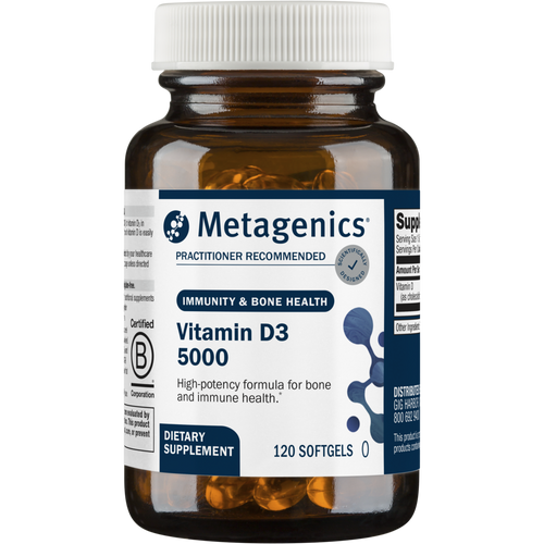 Vitamin D3 5000 IU by Metagenics 120 softgels