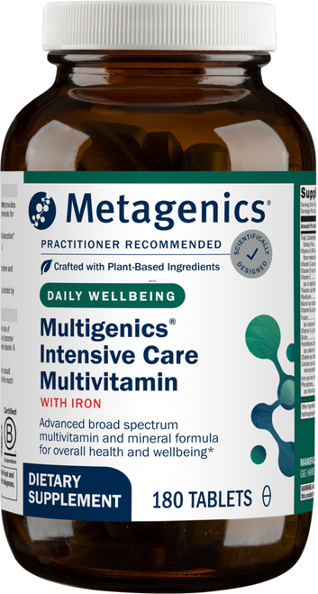 Multigenics Intensive Care Multivitamin with Iron by Metagenics 180 tablets