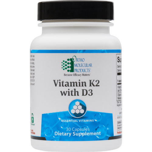 Vitamin K2 with D3 by Ortho Molecular 30 capsules