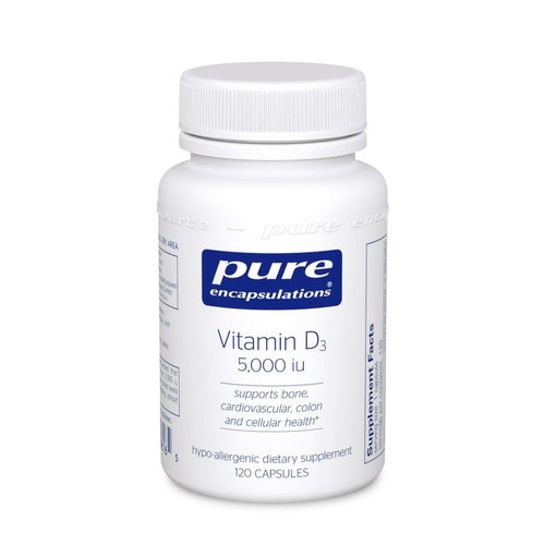 Vitamin D3 5000 IU by Pure Encapsulations 120 capsules