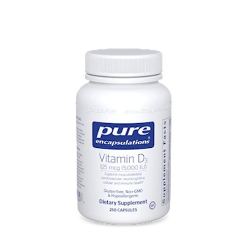 Vitamin D3 5000 IU by Pure Encapsulations 250 capsules