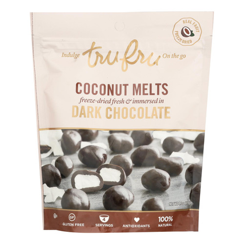 Tru Fru Dark Chocolate Coconut Melts  - Case Of 6 - 4.2 Oz