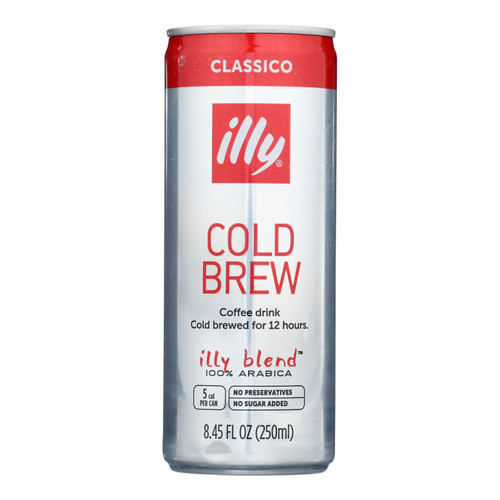 Illy Caffe Coffee - Coffee Drink Cold Brew - Case Of 12-8.45 Fz