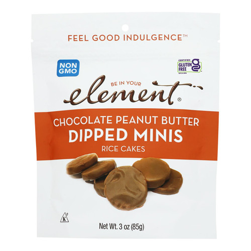 Element - Rice Cake Minis Chocolate Peanut Butter - Case Of 8-3 Oz