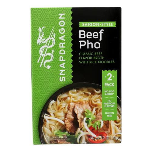 Snapdragon Foods Saigon Style Vietnamese Pho Noodles - Case Of 6 - 3.25 Oz