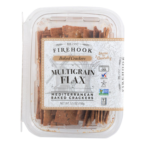 Firehook Mediterranean Baked Crackers - Case Of 8 - 5.5 Oz