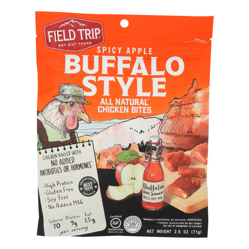 Field Trip - Chicken Bites Spicy Appl Buff - Case Of 9 - 2.5 Oz