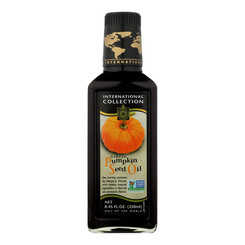 International Collection Oil - Virgin Pumpkin Seed Oil - Case Of 6 - 8.45 Fl Oz.